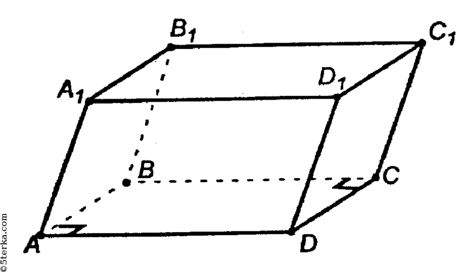 Рис параллелепипеда. Наклонный параллелепипед чертеж. Параллелепипед bb1 и dd1. Параллелограмм чертеж. Параллелограмм объемный.