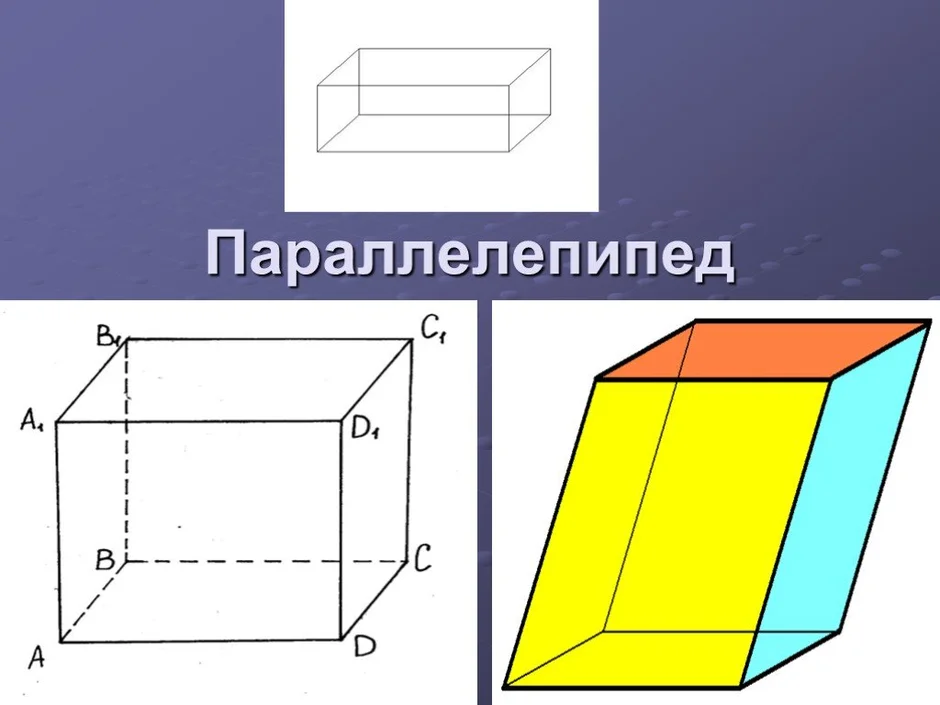 Параллелограмм и параллелепипед картинки