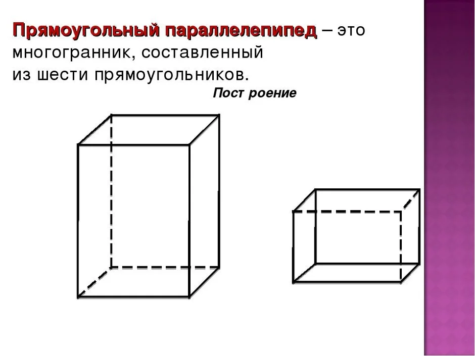 Параллелепипед рисунок в объеме