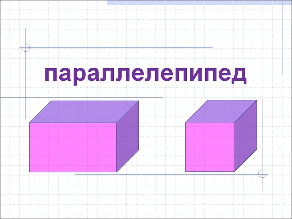 Укажите верное соответствие между изображениями параллелепипедов и их названиями