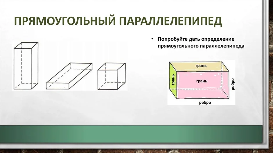 Прямоугольный параллелепипед 5 класс картинка