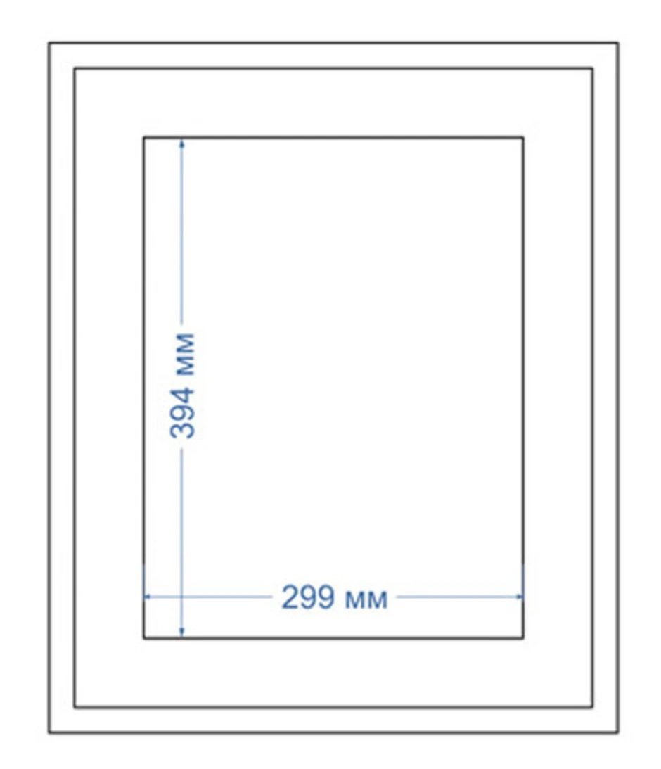 Сколько см паспарту для рисунка а3