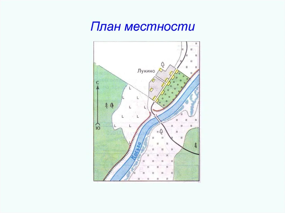 План местности масштабом 1 500