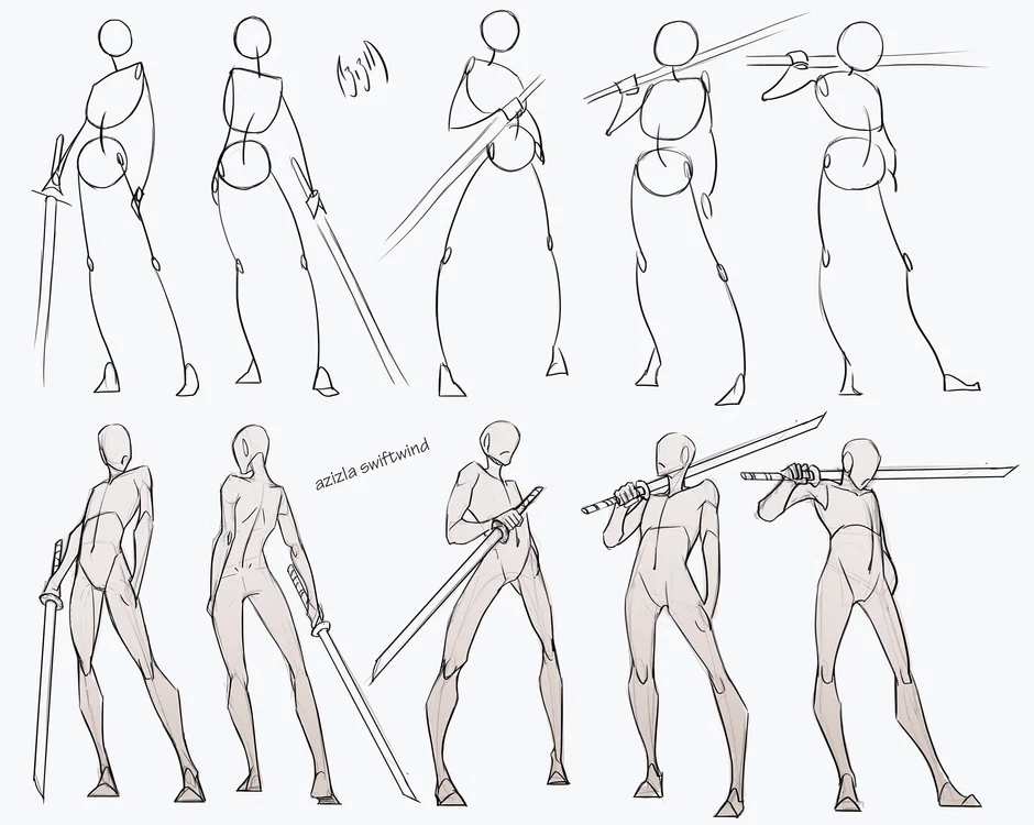 Как нарисовать эротическое аниме тело карандашом поэтапно