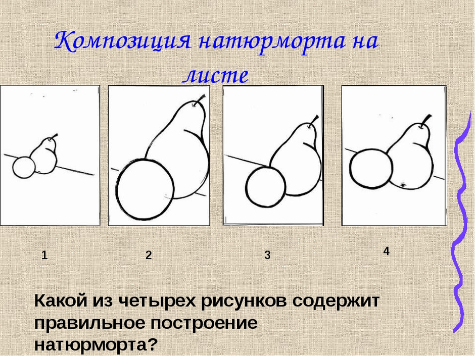 Законы композиции в рисунке