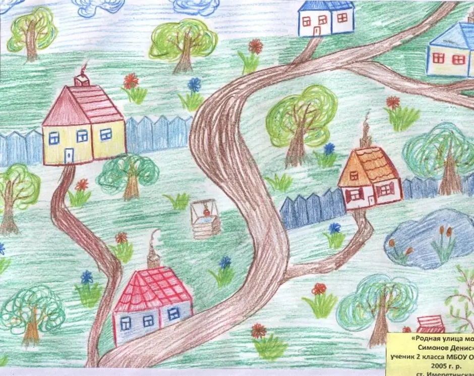 Проекты родного дома. Рисунок на тему город. Рисунок родной город. Детский рисунок город. Детские рисунки деревня.