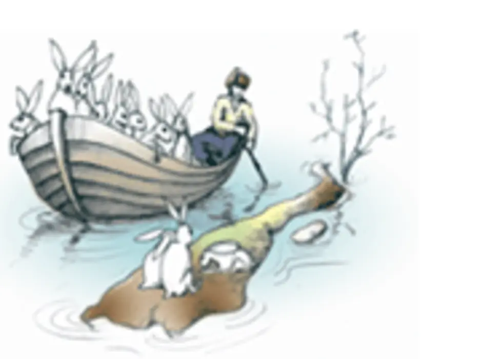 Фото дед мазай и зайцы в лодке