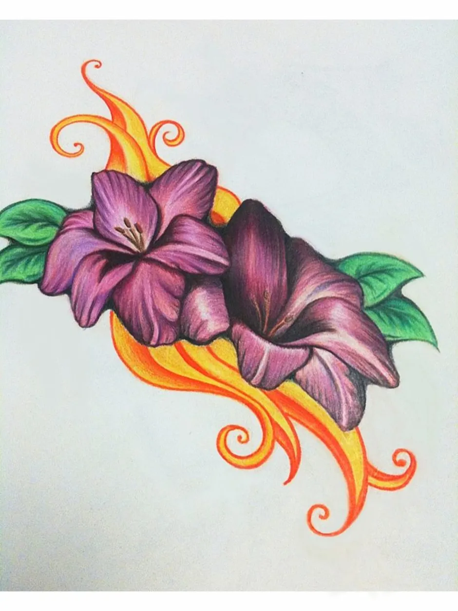 Цветной цветок нарисованный. Цветы рисунок. Красивые рисунки цветов. Цветы цветными карандашами. Цветы рисунок карандашом.