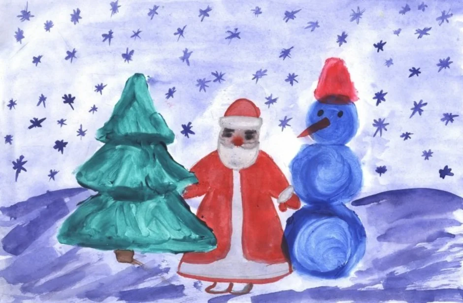 Дед мороз 4 класс. Рисование на тему новый год. Рисование с детьми новый год. Детские рисунки на новый год. Рисование с детьми дед Мороз.