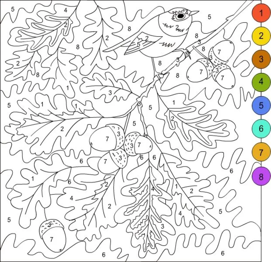 Раскраска по номерам новогодняя распечатать. Осенняя раскраска по номерам для детей. Раскраска природы по номерам для детей. Зимние раскраски по номерам. Раскраски красивые новогодние по номерам.
