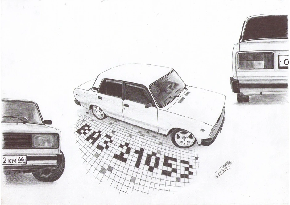 Рисунок ваз 2107 опер