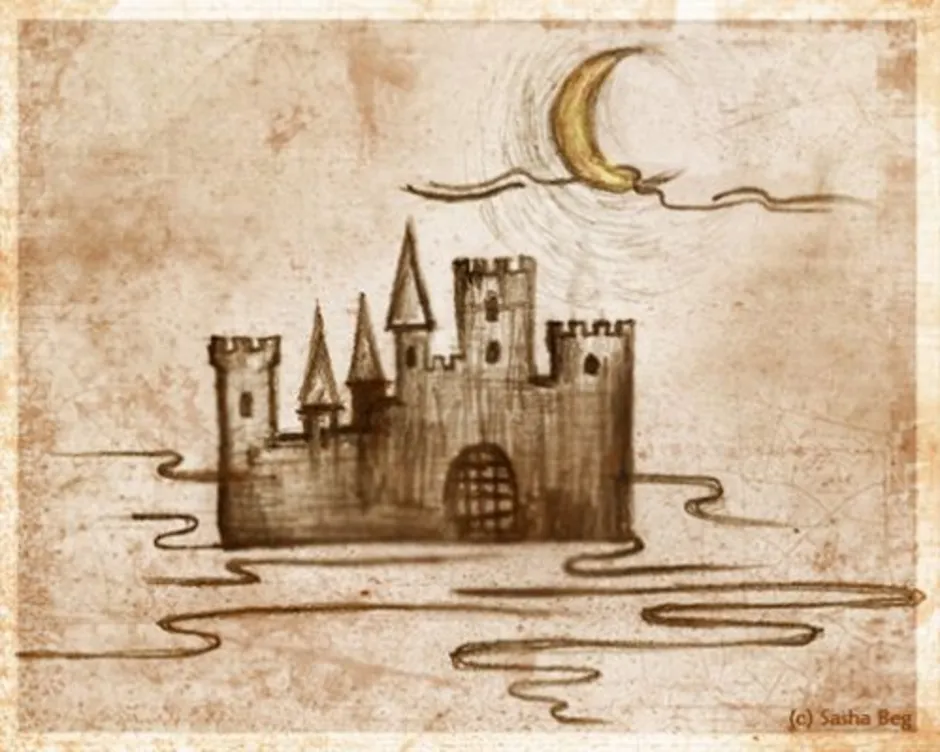 Произведения старый замок. Пьеса старый замок Мусоргский. Старый замок Мусоргский иллюстрация.