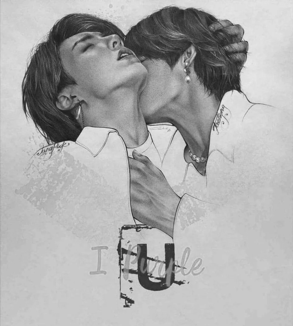 БТС арт 18 Вигуки чб. Воображение БТС Вигуки. БТС Vkook Art 18 +. Чонгук Тэхен и Чимин 18.