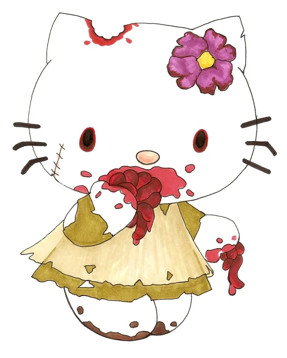 Фото куруми из hello kitty нарисовать