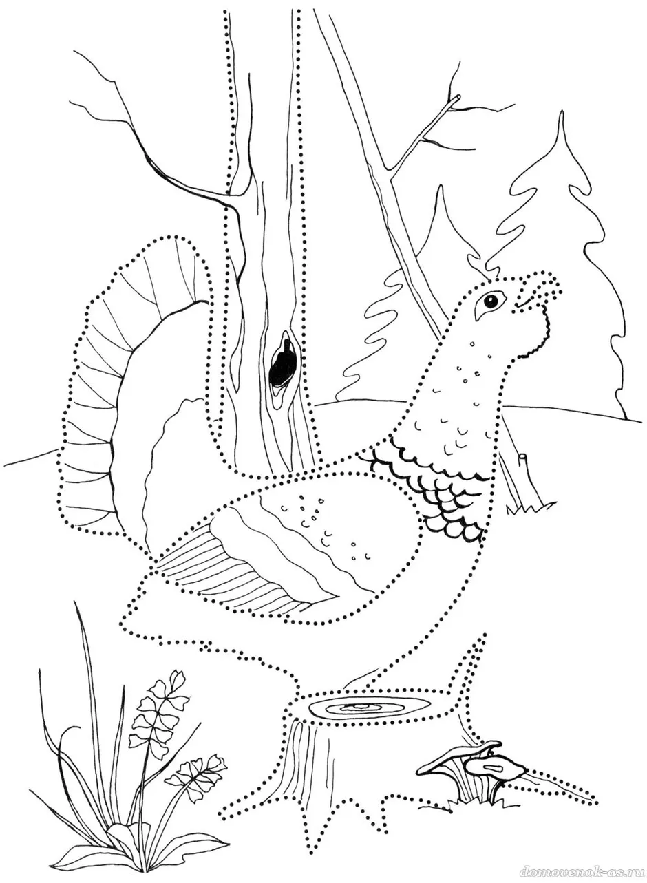 Рисунок тетерев и лиса 2 класс