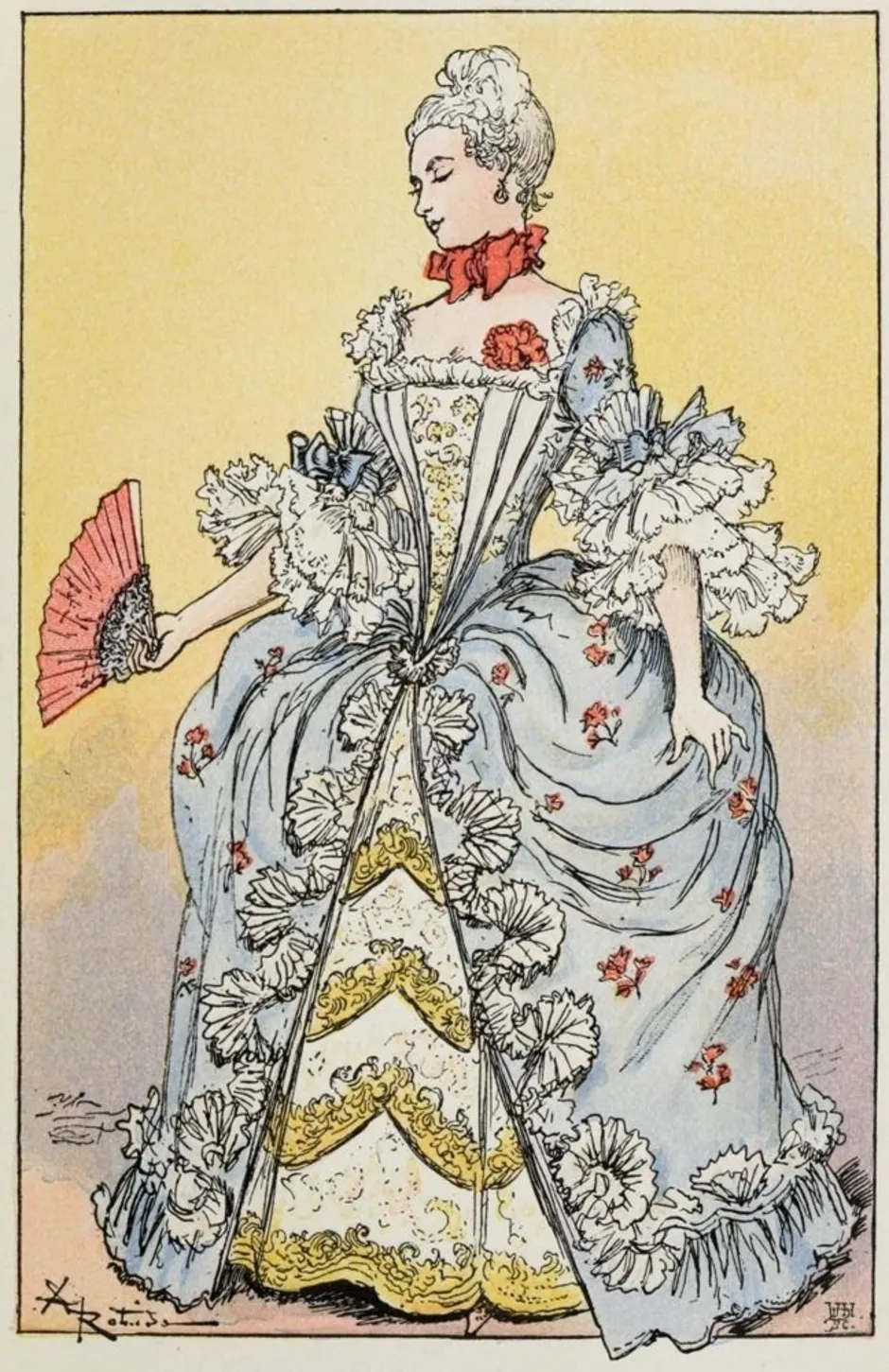 Женский костюм эпохи Барокко 17 век