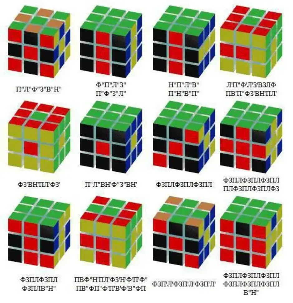 Удивительные фигуры, поражающие воображение, которые возникают из подвижных частей кубика Рубика