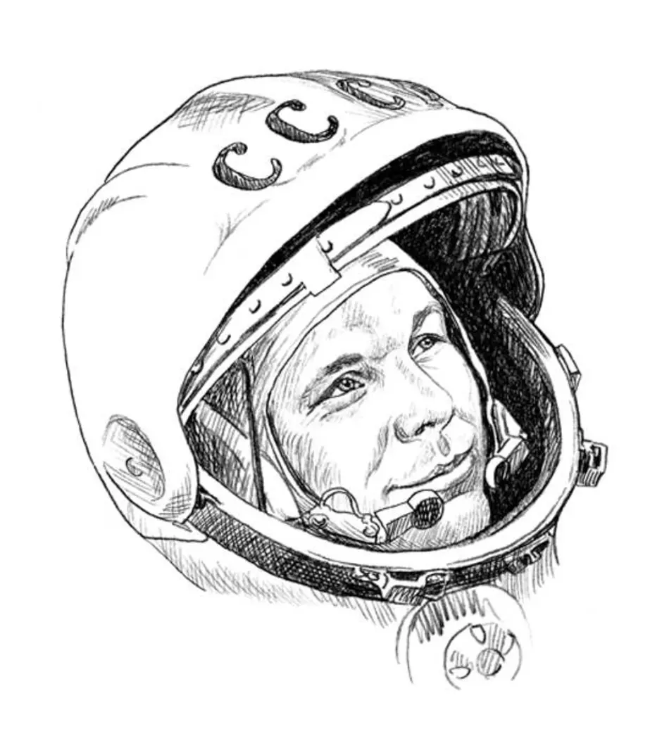 Как нарисовать гагарина. Портрет Юрия Гагарина на день космонавтики. Портрет Гагарина в скафандре для детей.