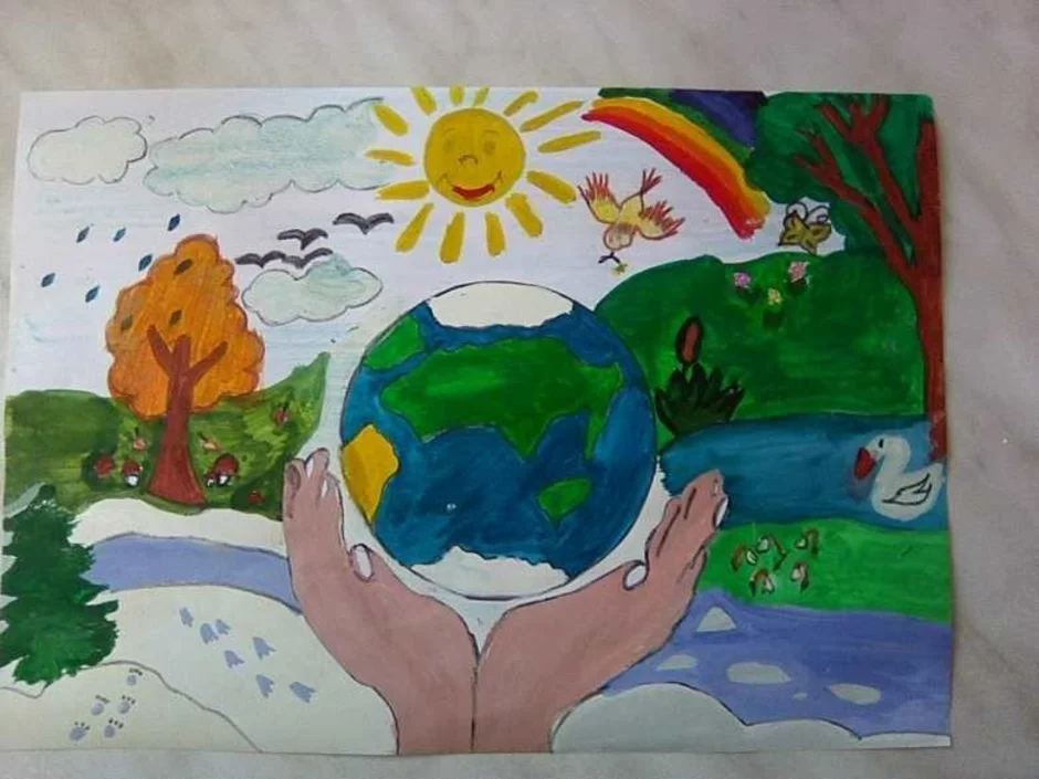 Рисунок мир на земле 2 класс