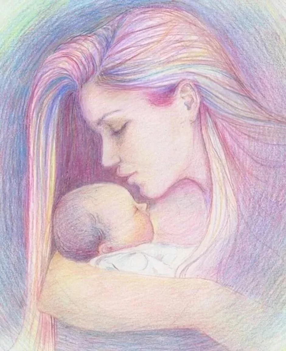 Картинки на день матери для срисовки. Рисунок маме на день матери карандашом. Мама с ребенком рисунок. Рисунок на день матери карандашом. Материнство изо
