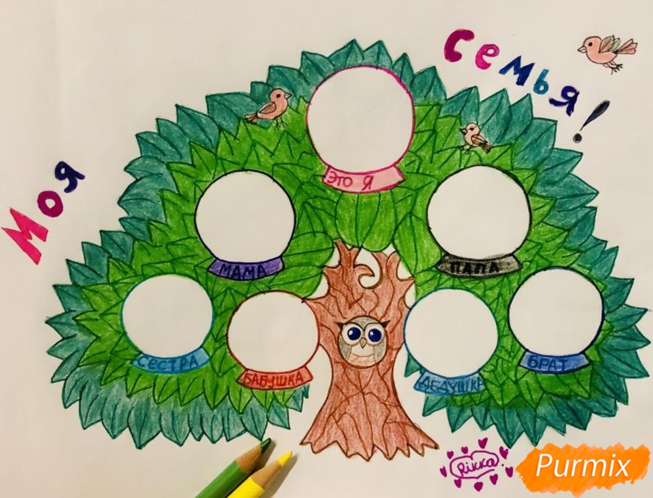 Нарисовать древо семьи 2 класс. Семейное дерево в детский сад. Родовое Древо для детского сада. Родовое дерево своими руками для детского сада. Генеалогическое дерево в садик.