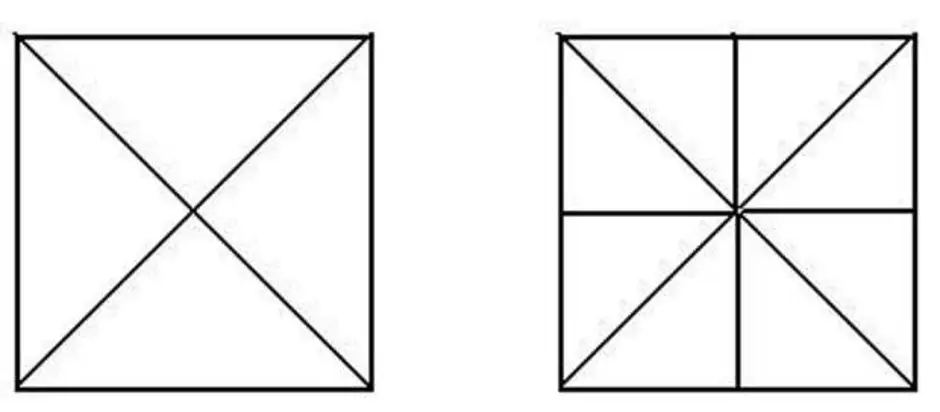 Разделить квадрат на 4 равных треугольника. Диагональ квадрата. Квадрат разделенный на части. Квадрат поделенный на 8 частей. Прямоугольник разделенный на 8 частей.