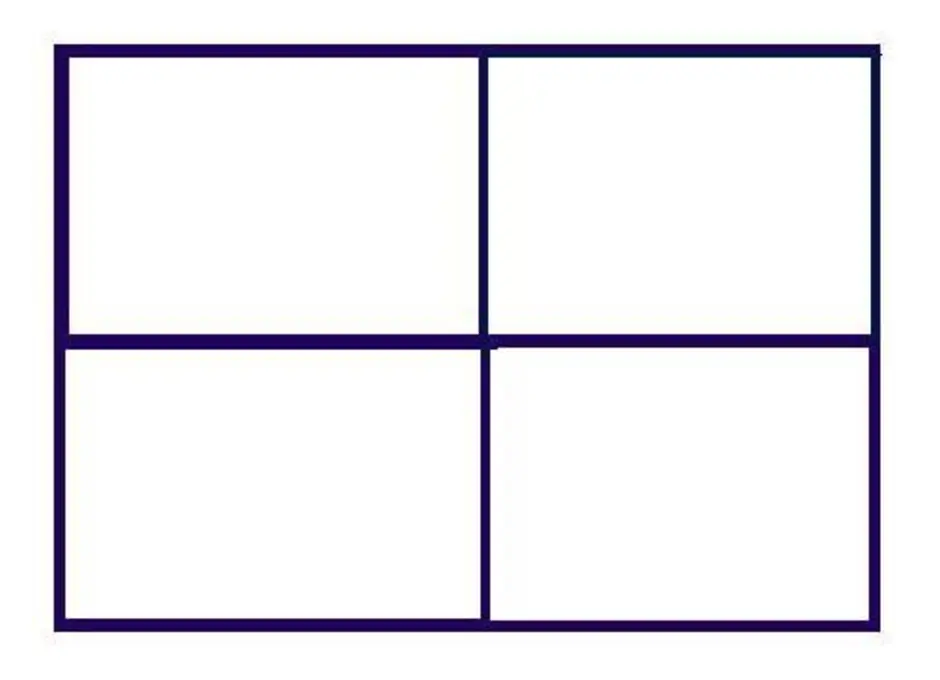 Прямоугольник разделенный на 4 части. Лист поделенный на 4 части. Разделить а4 на квадраты. Прямоугольник поделен на 4 части.