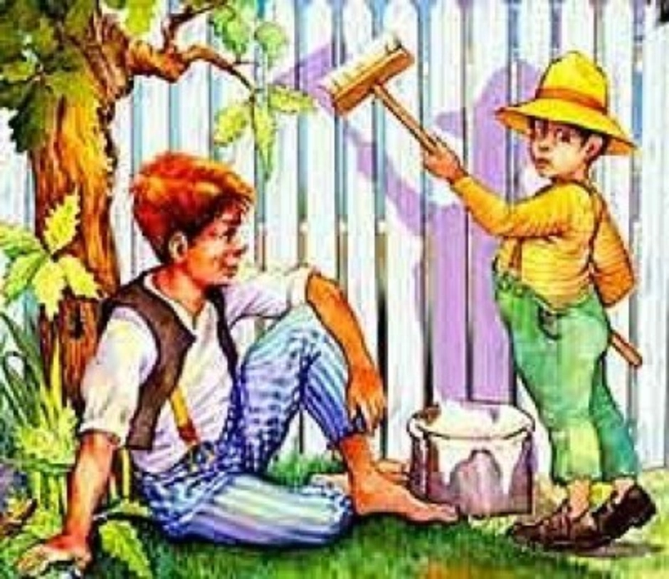 Том сойер рисунок 4 класс. Том Сойер красит забор иллюстрация. Приключения Тома Сойера том красит забор. Том Сойер красит забор рисунок. Том Сойер красит забор.