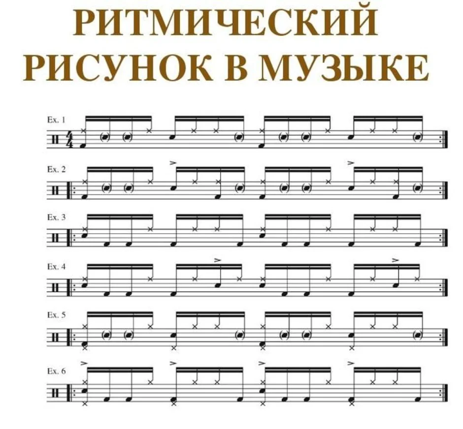 Сложные ритмические рисунки в музыке