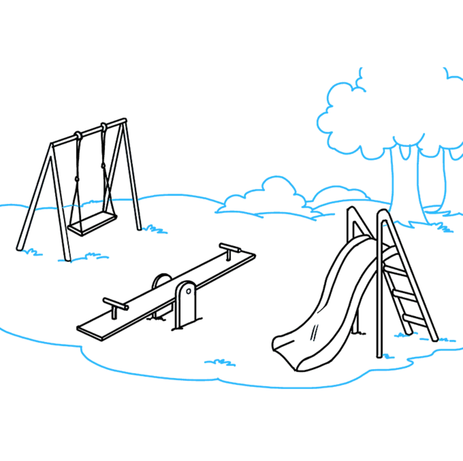 Рисуем детскую площадку 2 класс презентация
