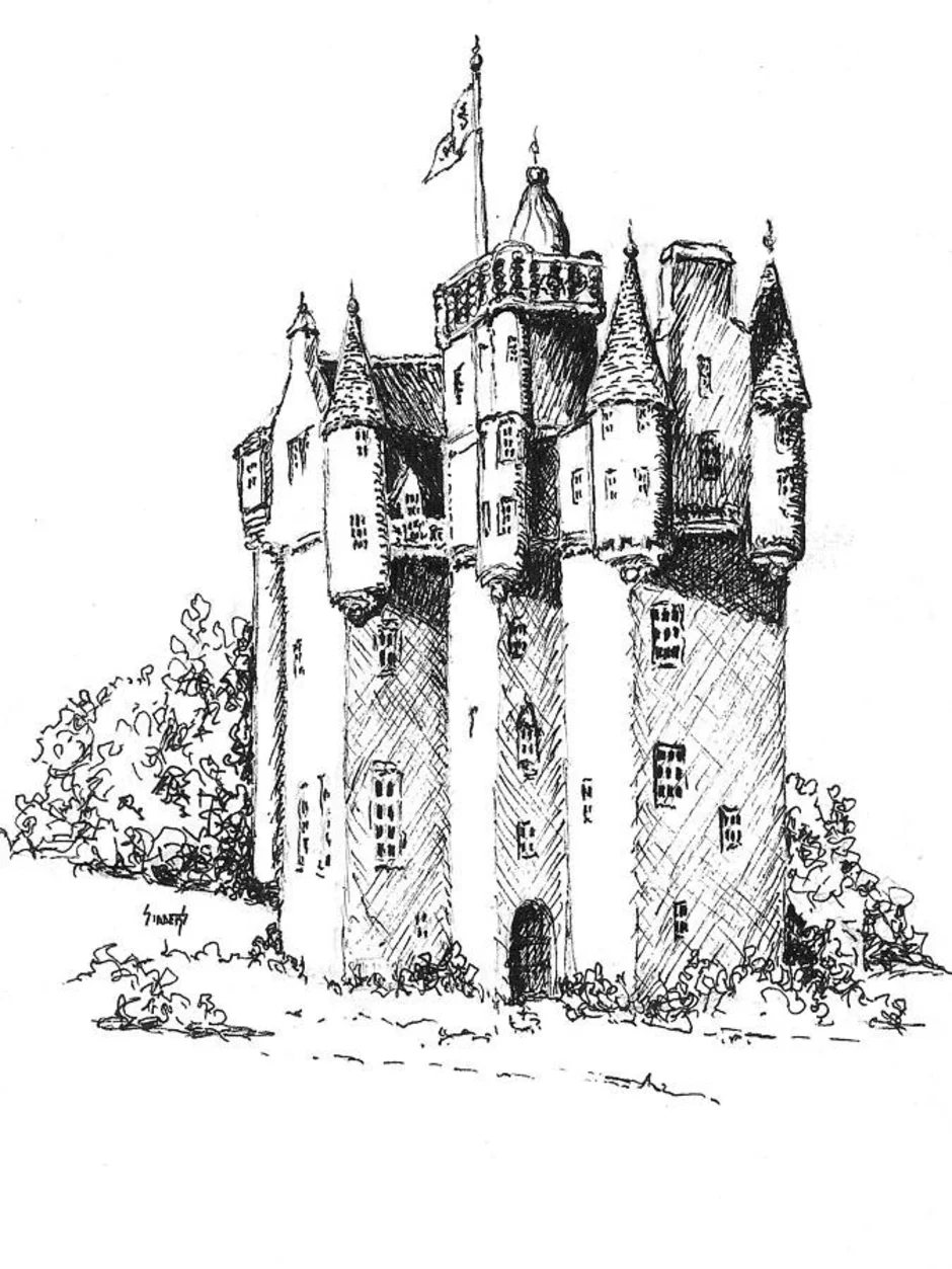 Castle drawing. Замок карандашом. Средневековый замок Графика. Замок в графике. Замок в графическом стиле.