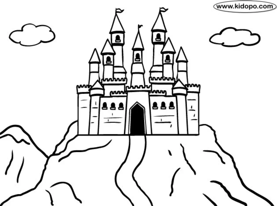 Старый замок по музыке 4 класс. Старый замок Мусоргский 4 класс. Раскраска замок. Замок рисунок. Крепость раскраска.