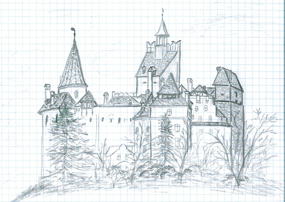 Рисунок старой крепости. Старинный замок рисунок Мусоргского. Замок рисунок карандашом. Старинный замок рисунок карандашом. Зарисовки крепостей.
