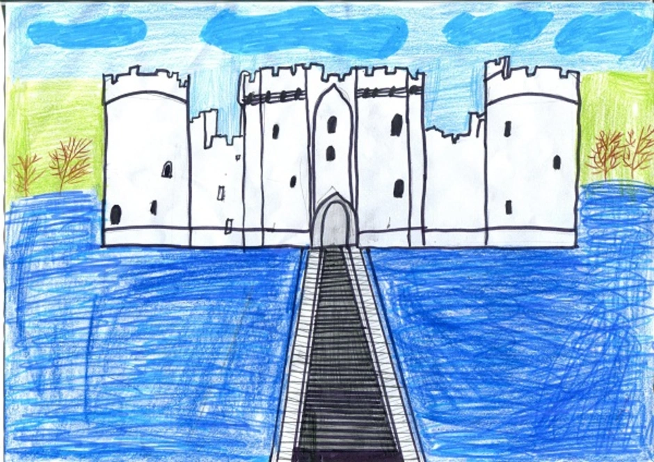 Старый замок по музыке 4 класс. Рисунок старого замка. Замок Мусоргского рисунки. Рисунок старого замка 4 класс. Древний замок рисунок.