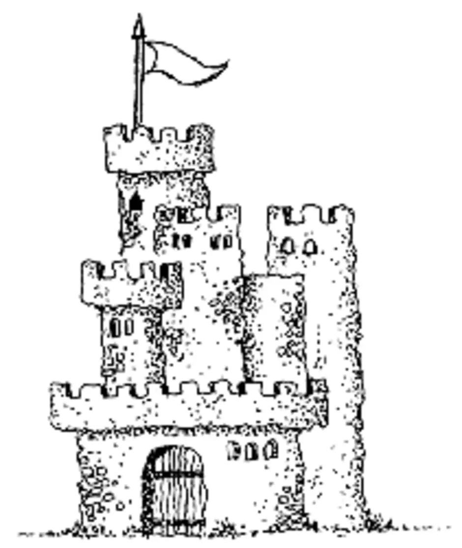 Старый замок по музыке 4 класс. Иллюстрация к пьесе Мусоргского старый замок. Пьеса старый замок Мусоргский. Старинный замок рисунок. Рисунок к пьесе старый замок.