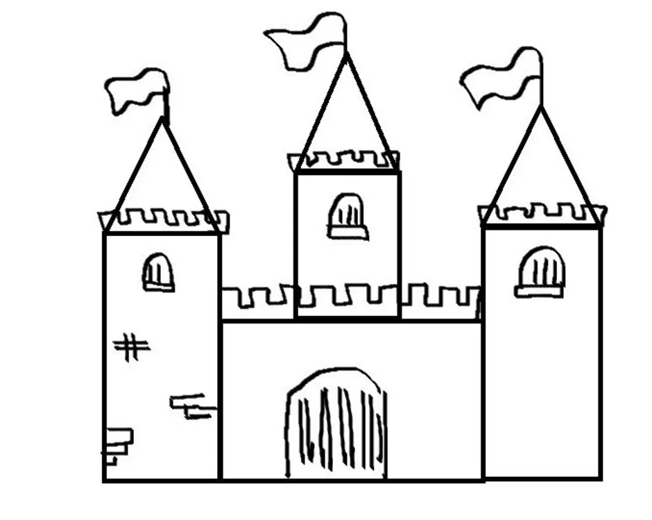 Старая крепость рисунок город. Замок рисунок карандашом. Рисование средневекового замка. Раскраска замок. Рисование замка крепости.