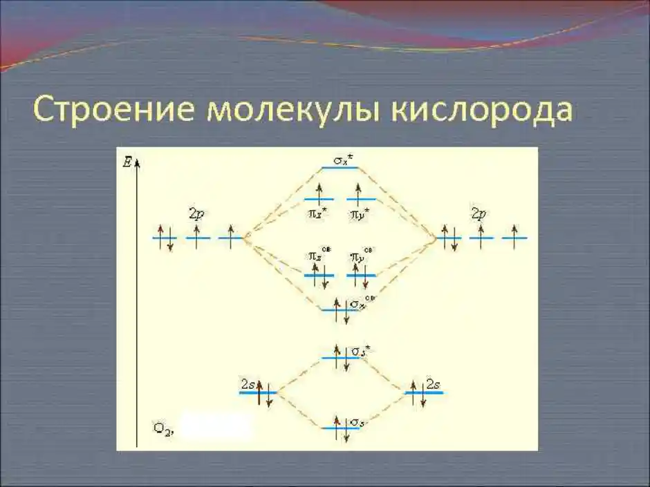 Состав молекулы кислорода