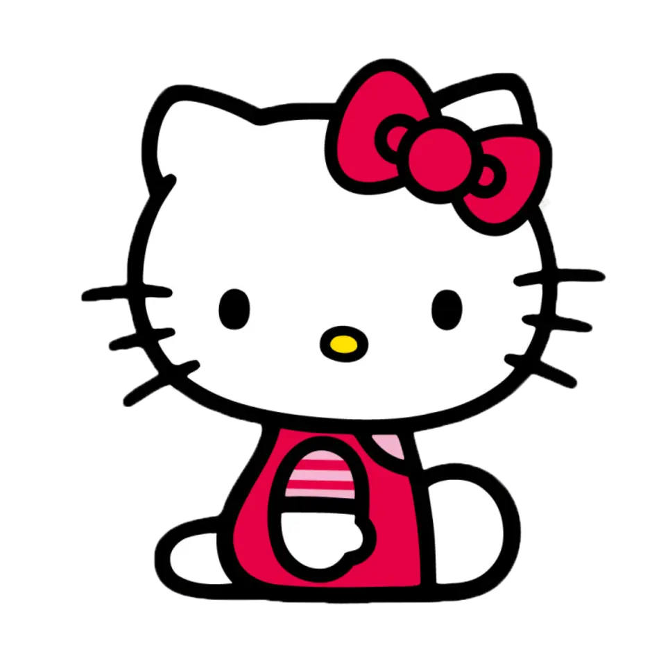 Hello kitty с ушами. Хелло Китти. Хелло Китти вектор. Хеллоу Китти вектор. Хелло Китти арт.