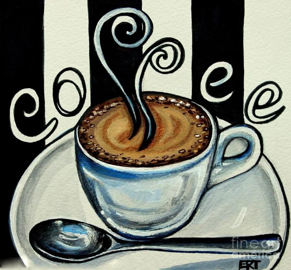 Кофе рисунок. Картины с кофейной тематикой. Зарисовки кофе. Картины для кофейни.
