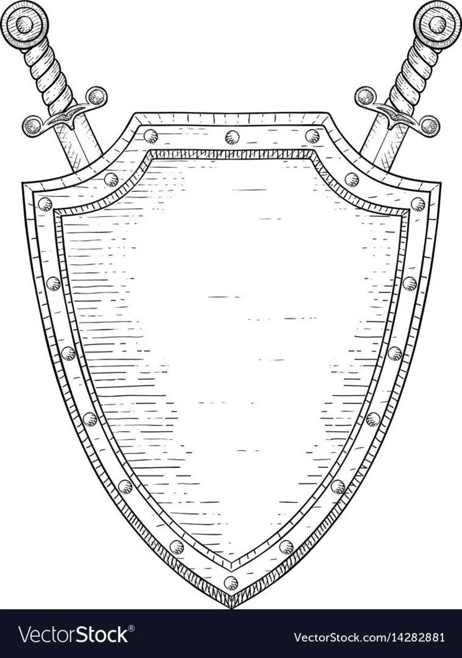 Рисунки щит и меч