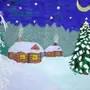 Детский рисунок зима