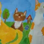 Кошка Рисунок Для Детей