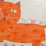 Кошка Рисунок Для Детей