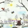 Детский рисунок ранняя весна