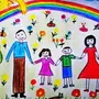 Детский рисунок семьи