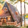 Рисунок Дом В Лесу