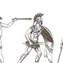 Греческий воин рисунок