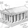 Древнегреческий Храм Рисунок