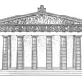 Древнегреческий храм рисунок