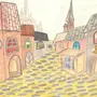 Европейские Города Средневековья Рисунки